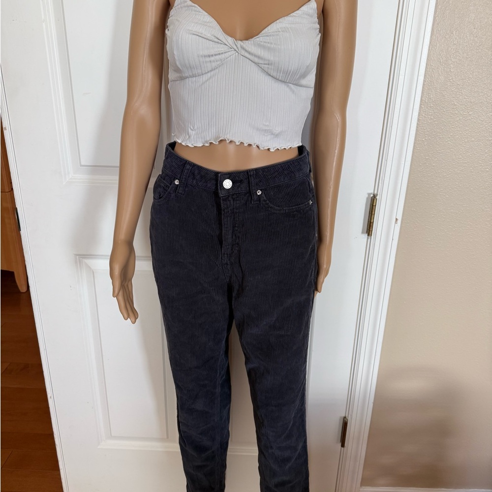 Urban Outfitters Small crop adjustable straps white top.